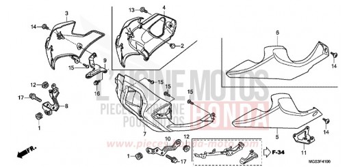 UNTERER WINDLAUF NC700XAD de 2013